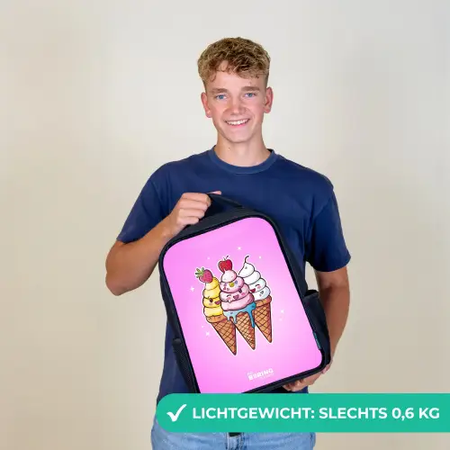 Smeltende swirls Rugzak - Zwart middel -sfeer7_NL