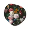 Stilleven met bloemen in een glazen vaas - Schilderij van Jan Davidsz. de Heem Wandcirkel Organisch Forex 3mm klein -3d