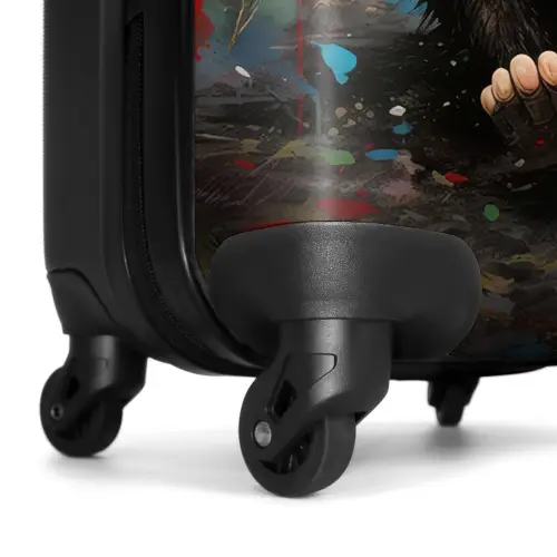 Chimpansee voor graffiti muur Koffer - NBS - Handbagage middel -wiel