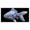 Porselein - Goudvis - Delfts - Blauw Muismat XXL klein -3d_leeg