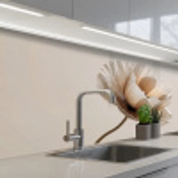 Bloem - Beige - Crème keuken achterwand 2 middel -3d_schuin