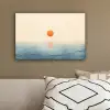 Zon - Oranje - Zee canvas 2cm klein -sfeer3