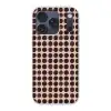 Stippen - Patroon - Bruin Telefoonhoesje iPhone 17 Pro klein 878 -3d