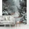Bos - Winter - Bomen - Natuur - Pad - Sneeuw fotobehang vinyl groot -woonkamer