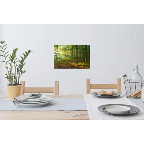 Zon - Bos - boom - Natuur - Herfst Muursticker klein -eettafel