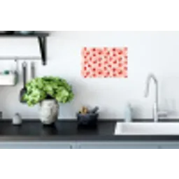 Aardbei - Patroon - Roze Muursticker klein 286 -keuken