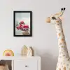 Auto - Rood - Cadeaus - Winter - Sneeuw - Kerst fotolijst zwart zonder passe partout klein -usfeer4_kinderkamer