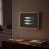 Haring - Vissen - Zwart Light Box met batterij (Wandlamp) middel -sfeer1