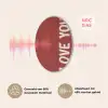 Schuin - Loveyou - Rood Akoestische PET Vilt - Rond klein -USP_NL