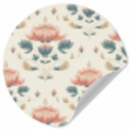 Lotus - Bloemen - Roze Wandcirkel behangsticker klein 186 -3d