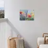 Weide - Bloemen - Kleurrijk tuinposter los doek klein -sfeer8