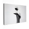 Hak - Wijn - Minimalistisch - Zwart Tuinposter op houten frame 2 cm dik klein -3d