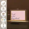 Fuck what they think - Roze - Minimalistisch Light Box met kabel (Tafellamp) klein -USP_websiteoverzichtNL