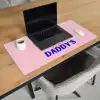 Daddy's - Blauw - Blokletters Muismat XXL klein -sfeer1