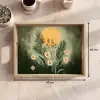 Bloemen - Bladeren - Zon - Groen Dienblad Rechthoek middel -USP_Formaat