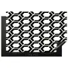 Zwart - Wit - Geometrisch - Patroon Inductie beschermer vinyl 3mm klein 276 -3d