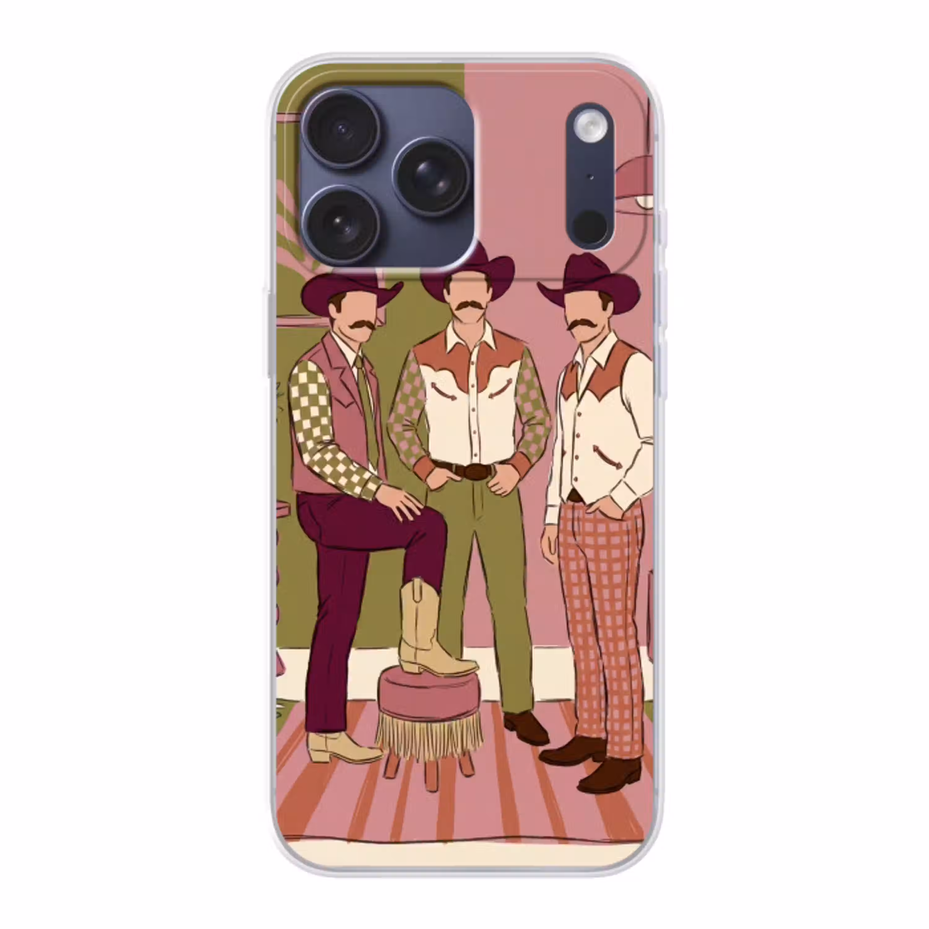 Mensen - Mannen - Hoeden - Retro - Interieur Telefoonhoesje iPhone 17 Pro Max klein -3d