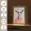 Zonnebril - Roze - Geit - Horen Light Box met kabel (Tafellamp) klein -USP_NL