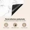 Marmer - Wit - Grijs - Luxe - Marmerlook - Structuur Inductie beschermer vinyl 3mm middel -zzzsfeer4_ITA