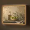 Olijven - Stilleven - Vintage Light Box met batterij (Wandlamp) middel -z3d_website