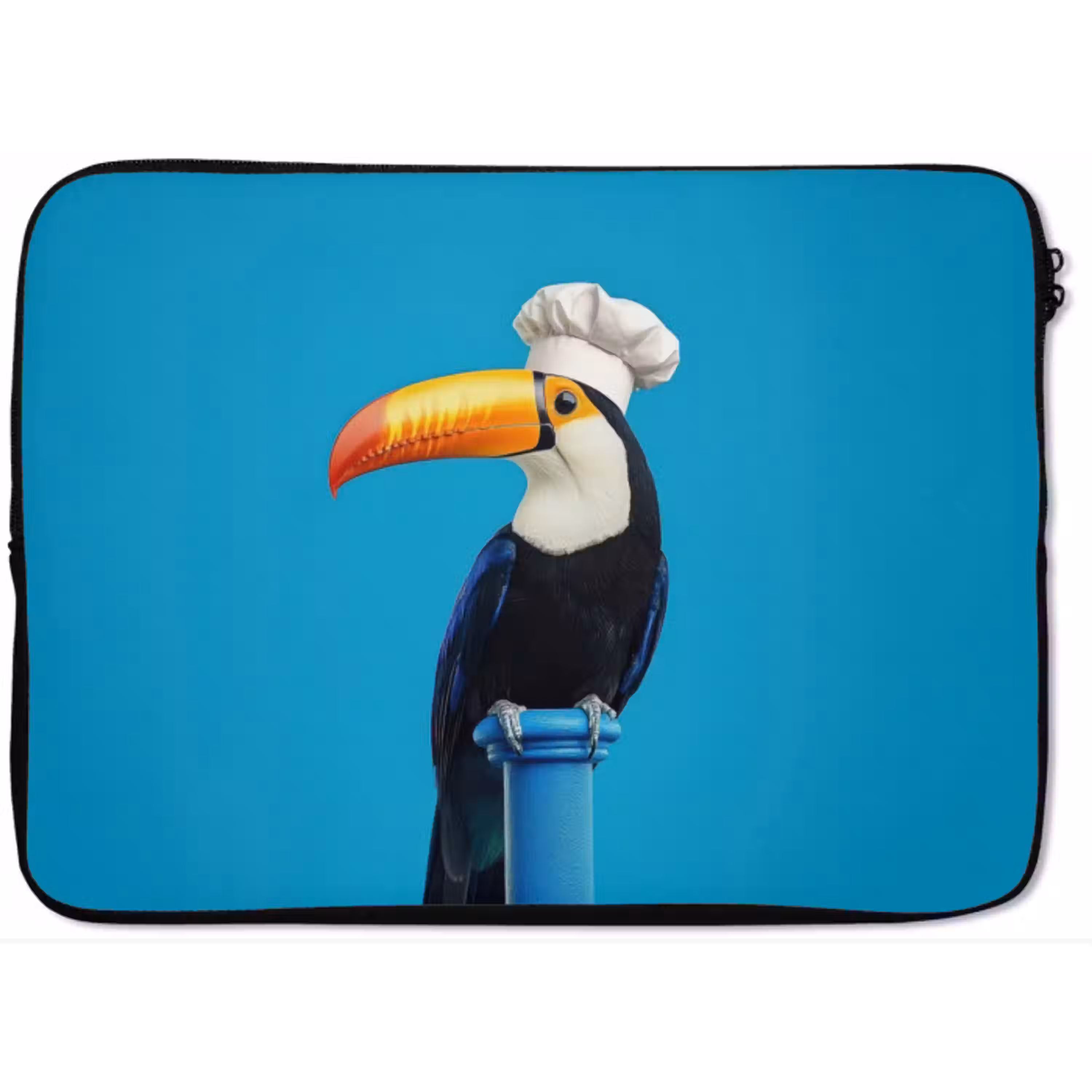 Tucan - Sokkel - Vogel - Koksmuts laptophoes neopreen klein -zkaufland3dotto