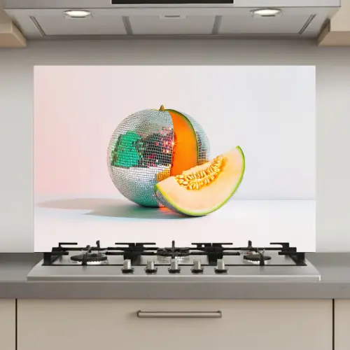 Disco - Discobal - Meloen - Pastel keuken achterwand spatscherm klein -3d_website