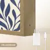 Bladeren - Klimop - Donkerblauw Light Box met batterij (Wandlamp) middel -USP_websiteoplaadbaarNL