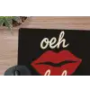 Lip - Rood - Quote muismat rubber klein -closeup
