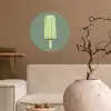 Groen - Waterijsje - Stokje - Illustratie Wandcirkel behangsticker klein -sfeer1