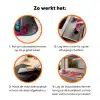 Vrouw - Abstract - Kleurrijk Inductie beschermer vinyl 3mm klein -zzzzzzz-td-werking
