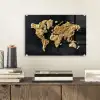 Wereldkaart - Pasta - Zwart plexiglas 5mm klein -sfeer1