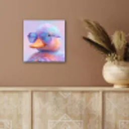 Eend - bril - Pastel aluminium wit klein -sfeer4