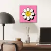 Smiley - Bloem - Roze aluminium wit klein -sfeer5