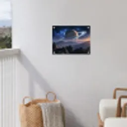 Fantasy - Kosmos - Landschap tuinposter los doek klein -sfeer8