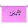 Diva - Lip - Panterprint - Roze Wandkleed katoen klein -zz3d