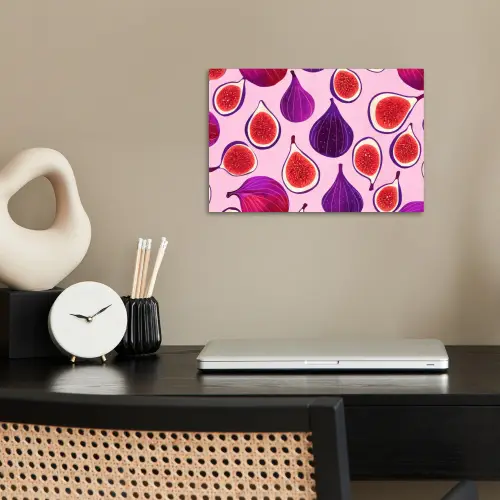 Vijgen - Roze - Paars poster papier klein -sfeer1