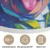 Oude man - Expressief - Kleurrijk Akoestische PET Vilt - Rond klein -closeup_NL