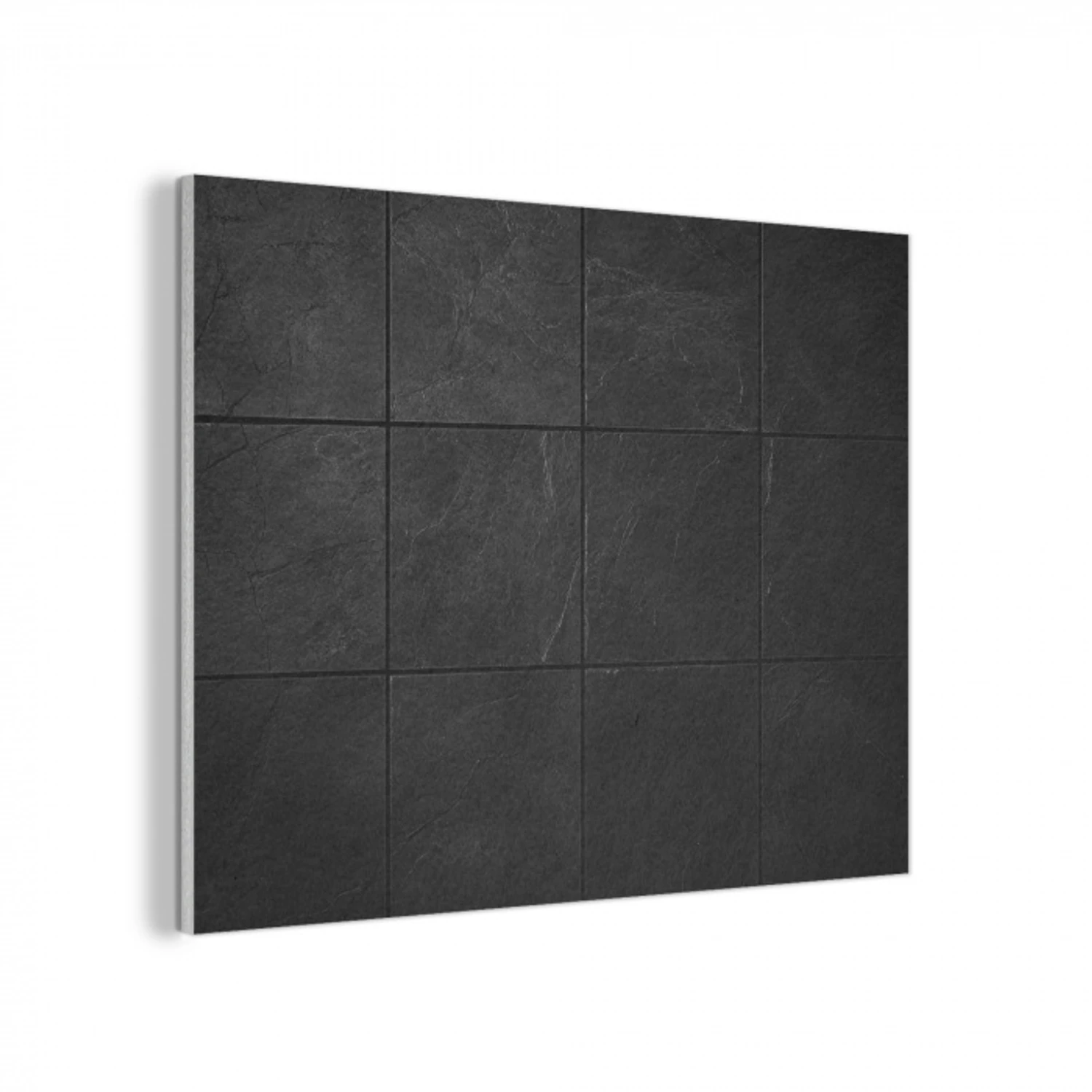 Zwart - Tegels PET vilt klein -3d