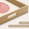 Schelp - Roze - Ribbels Dienblad Rechthoek middel -USP_HandgreepNL