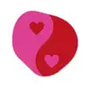 Minimalistisch - Rood - Roze - Hartjes Wandcirkel Organisch Forex 3mm klein -3d