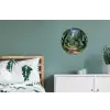 Pad - Bomen - Schaduw - Wandcirkel aluminium klein -slaapkamer