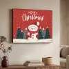 Kerstgroet - Sneeuw - Rood Textielframe zwart klein -sfeer3