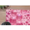 Roze - Schuim - Bubbels muismat rubber klein -closeup