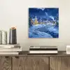 Winteravond - Kerstdorp - Donker aluminium wit klein -sfeer1
