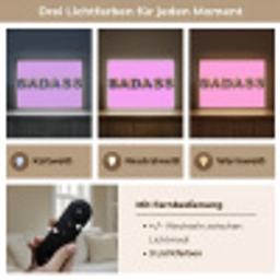 Felroze - Badass - Panterprint - Schaduw Light Box met batterij (Wandlamp) middel -USP_lichtkleurDE