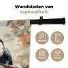 Toekan - Vogels - Bloemen - Tak Wandkleed katoen klein -sfeer2