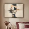 Goud - Vrouw - Rechthoeken Textielframe zwart klein -sfeer1