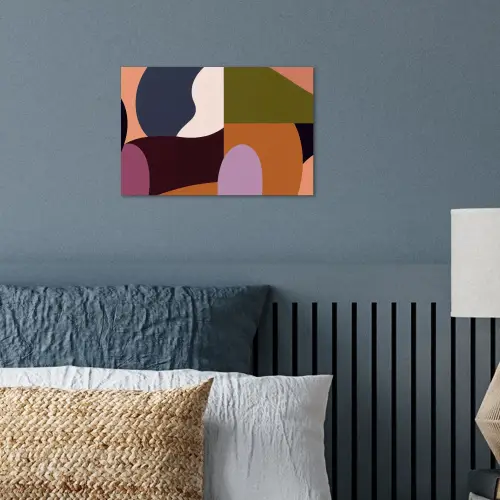 Vormen - Abstract - Kleuren - Vierkant poster papier klein -sfeer2