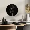 Koffiebonen - Lepel - Zwart KitchenYeah - Keuken - Wandcirkel Forex klein -sfeer2