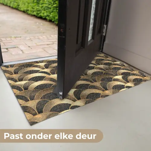 Schubben - Structuur - Goud Deurmat klein 898 -USP_NL
